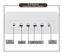 Support d'écran d'ordinateur GECKO STROLL blanc de 32 pouces avec tiroirs, extension USB, prend en charge jusqu'à 70 kg, nouvel assistant de nettoyage de bureau