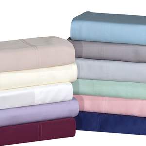 DB Premium 100% pour Tencel Lyocell Set de feuilles soyeux doux 4 pièces certifié Oeko-TEX King Size doux blanc dérivé de l'eucalyptus - Product Image 6