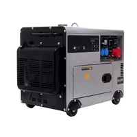 Groupe électrogène diesel super silencieux BRH 5-15 kW, triphasé 50 Hz, double tension 220 V 380 V, démarrage automatique, ATS, armoire, usage commercial