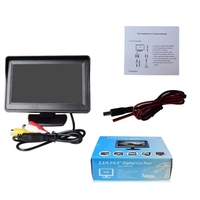 4.3 inç TFT LCD araç monitör ters park ve IR/LED gece görüş dikiz kamera