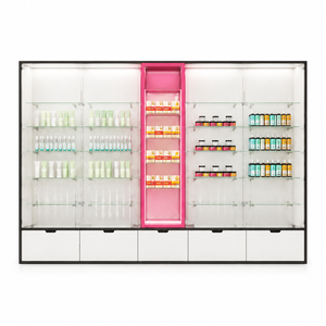 Estantería de Góndola Blanca para Supermercado, Exhibidor de Cosméticos, Estante para Tienda Minorista, Accesorio para Tienda de Maquillaje - Product Image 4