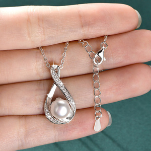 best selling freshwater pearl Pendant necklace Copper 14K Gold Filled with Micro Pave Zircon Designer Jewelry For Women - Product Image 6