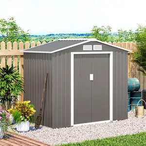 Large Metal Tool Sheds Heavy Duty Storage House Outdoor Storage Shed Steel Garden Tool Sheds For Backyard Garden Patio