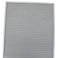 Filtre à graisse en maille d'aluminium pour hotte de cuisine européenne |   Filtre de remplacement lavable pour hotte aspirante