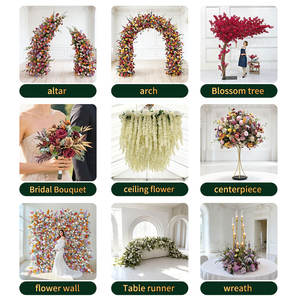 GNW Silk Floral - <span class=keywords><strong>Flores</strong></span> Artificiales Coloridas de Primera Calidad al por Mayor, Ramos de Novia, <span class=keywords><strong>Flores</strong></span> Artificiales para Decoración de Bodas <span class=keywords><strong>y</strong></span> Fiestas - Product Image 4