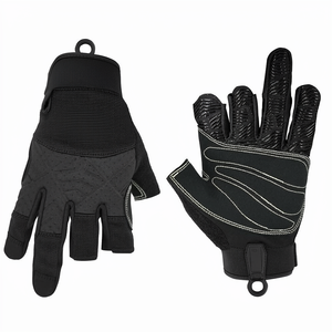 Half-Finger Sports <b>Gloves</b> <b>with</b> Hand <b>Grips</b> and Compression for Beach Use and Arthritis Support - Product Image 1