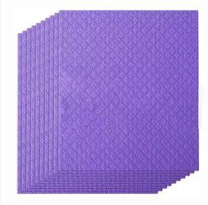 Paño de Cocina Cuadrado de Pulpa de Madera Engrosada Multicolor KALLE, Paño de Limpieza Antiadherente, Paño Húmedo Alemán No Tejido - Product Image 4