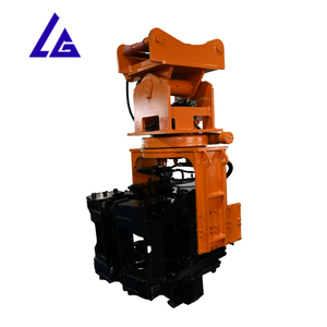 Marteau vibrant <span class=keywords><strong>de</strong></span> piquage latéral monté sur excavatrice <span class=keywords><strong>de</strong></span> 10-15 tonnes avec moteur Leduc et roulement FAG pour palplanches - Product Image 4