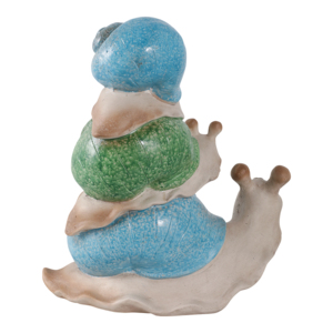 Scultura di Lumache Impilate Fantasiosa, Ornamento da Giardino, Decorazione per Esterni, Arte da Giardino, Accento per Portico Anteriore, Decorazione per Patio - Product Image 4