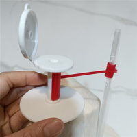 Creatieve YUMO Plastic Handmatige Kokosnootboor & -pons met ingebouwde rietjesclip voor verse Thaise kokosnoten