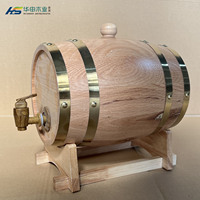 Fûts de whisky en fût de pin sculptés sur mesure pour rhum/vin, en bois avec supports de robinet de fête