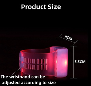 Pulsera remota con cambio de color LED emisor de luz Pulsera de control de campo inalámbrico remoto control numérico <span class=keywords><strong>DMX</strong></span> debe anillo de mano - Product Image 5