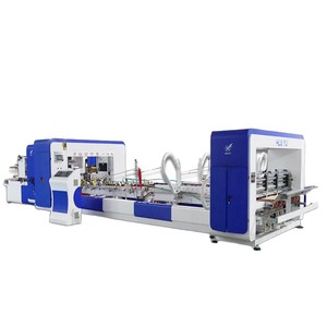 Machine entièrement automatique Huayu pour la pose de colle et de clous intégrée à la fabrication de boîtes en carton et d'emballages en papier - Product Image 2
