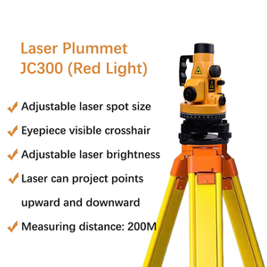 Nivel Láser Industrial Futian JC300 de Luz Roja Intensa, Alcance de 200M, Alimentado por Batería AAA, Alineación Vertical - Product Image 2
