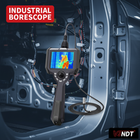 Boroscope rigide à imagerie thermique infrarouge avec écran de 5 pouces 360° °   Endoscope rigide rotatif étanche IP67 pour la recherche dans les cavités automobiles