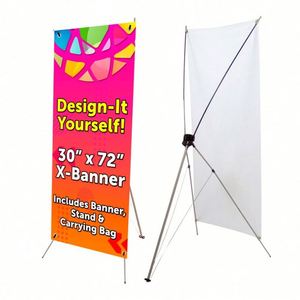 Exhibidores de Banner Tipo X de Diseño Personalizado, Soportes de Buena Calidad para Exposiciones y Publicidad, Banner Tipo X con Soporte - Product Image 1