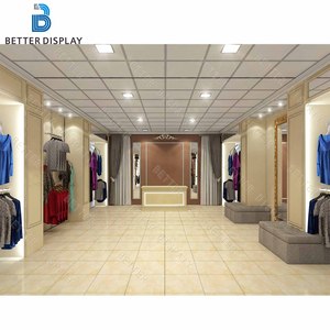 Expositor <span class=keywords><strong>de</strong></span> Ropa <span class=keywords><strong>de</strong></span> Acero para Hombre y Mujer a Precio Competitivo, con Gabinete para Zapatos y Bolsas, Mostrador para Tienda - Product Image 6