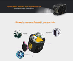 Caméra PTZ <span class=keywords><strong>Pure</strong></span> Metal IRS2 avec support d'application et analyse intelligente par IA, <span class=keywords><strong>vision</strong></span> nocturne 300m pour quai et parking - Product Image 4