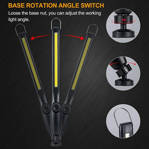5Pack COB <b>LED</b> Flashlight Magnetic Work <b>Light</b> USB Rechargeable Torch Portable Lantern Inspection Camping Car Repair Lamp FX-W551 - Product Image 2