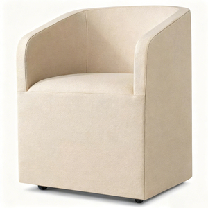 Chaises de salle à manger en tissu minimalistes, chaises d'appoint rembourrées confortables pour projets hôteliers de boutiques, mobilier de salon - Product Image 2