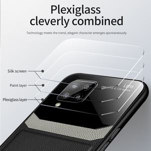 Funda de teléfono con protección de lente de plexiglás con textura de cuero de lujo para <span class=keywords><strong>Samsung</strong></span> <span class=keywords><strong>Galaxy</strong></span> A42 A32 A52 A72 A02S A12 <span class=keywords><strong>M51</strong></span> A21S - Product Image 6