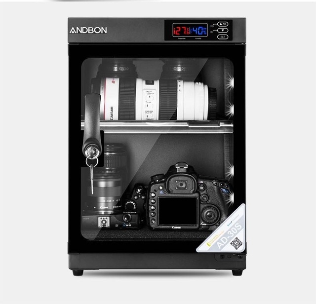 Andbon Ad-30s 30l Digital Constant Humidity Drying Cabinet Storage Electronic Dehumidifier for Dslr Camera Lens