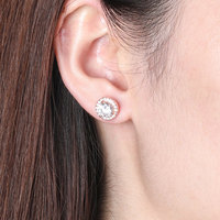 Bijoux fins haut de gamme, boucles d'oreilles en argent 925 avec rubis, saphir, émeraude et zircon naturels, collection de pierres de naissance de luxe