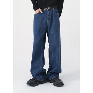 Pantalones Vaqueros Unisex Y2K 2025, Lavado Ácido, Corte Recto, Estilo Casual, Holgados, Bordados, Vintage, Streetwear, Otoño - Product Image 5