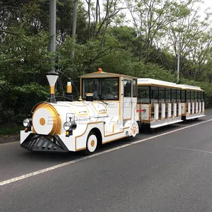 Amusement Trackless Park Train Factory Price Electric Tourist Trackless Train Amusement Park Adult Size Trackless Trains