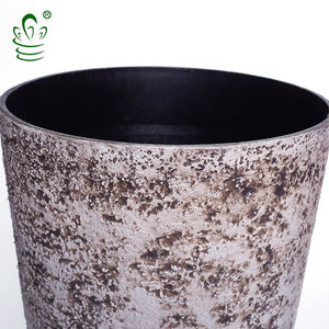 Kailai <span class=keywords><strong>piedra</strong></span> resina al aire libre roca volcánica macetas de plástico reciclado - Product Image 5