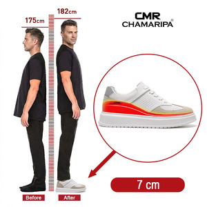 <span class=keywords><strong>Prix</strong></span> d'usine OEM ODM Chaussures décontractées respirantes en cuir de vache de haute qualité pour hommes, pour usage quotidien et sport, avec talon compensé - Product Image 6