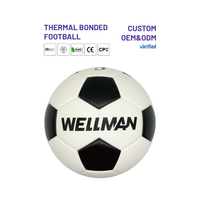 Ballon de football professionnel BSCI ISO9001, en cuir PU thermocollé, taille 5, OEM ODM, design personnalisé
