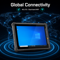 Tablet Industri Tangguh 10.1 Inci 1920x1200 1000nits Terlihat di Bawah Sinar Matahari Windows 11 Pro Intel N5100 8GB IP65 Pemindai Barcode 2D