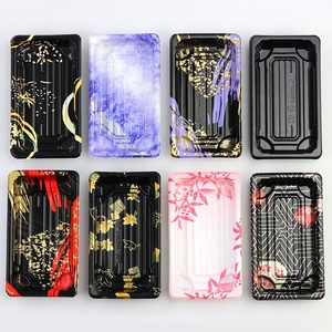 <span class=keywords><strong>Plateau</strong></span> en PET de qualité alimentaire personnalisable, écologique, avec couvercle anti-buée, empilable et recyclable pour la présentation de snacks, bonbons et sushis – Vente en gros - Product Image 5