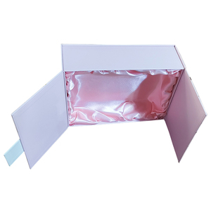 Custom Logo Factory Direct Luxury Two Doors Opened White <b>Black</b> Paper Rigid Cardboard Packaging Magnetic Closure Package Gift <b>Box</b> - Product Image 6
