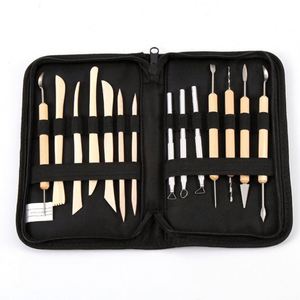 Offre Spéciale – Kit d'Outils en Bois Personnalisés pour Argile, Couteaux de Sculpture DIY, Outils de Poterie 19 Pièces BVCT-011 - Product Image 3