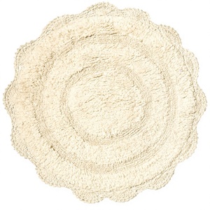 Alfombra de Baño Impermeable de Algodón Directo de Fábrica para Uso Doméstico y Hotelero, Antideslizante, Absorbente, Acolchada, con Diseño de Flores y Olas Marinas - Product Image 4