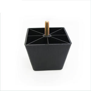 Pieds de meuble en plastique, pieds de canapé carrés, pieds de canapé noirs, pieds de meuble du milieu du siècle M8 pour canapé de table de <span class=keywords><strong>bureau</strong></span> - Product Image 6