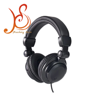 Casque de studio DJ professionnel filaire supra-auriculaire, pliable et pivotant