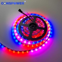 Bande magique professionnelle RGBW LED, 60 diodes/M, Programmable, WS2814A, RGBW 5050, 24V