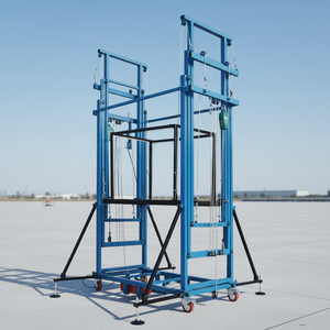 Andamio Eléctrico de Elevación de 8m 10m, de Aleación de Aluminio, Resistente, para Construcción de Infraestructuras Inmobiliarias, Altura Ajustable - Product Image 1