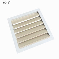 Stores modernes carrés en plastique imperméables pour la décoration murale extérieure - Personnalisables, durables et faciles à installer