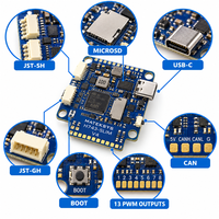 Contrôleur de vol MATEKSYS H743 Slim V4 STM32H743 7 UART 13 PWM GPS CAN 6V-36V ArduPilot Betaflight INAV Type-C Certifié CE/FCC