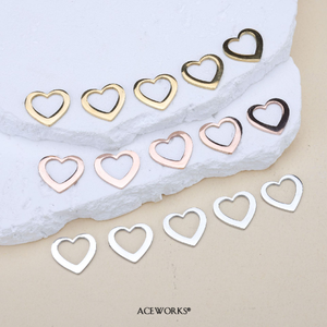 Engravable Heart Charm | Stainless Steel 18K PVD Gold Plated Custom <b>Name</b> Jewelry Pendant | Waterproof Hypoallergenic & Durable - Product Image 2
