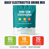 Poudre d'électrolytes personnalisée OEM ODM pour boisson, hydratation rapide, électrolytes et vitamines, soutien énergétique sportif