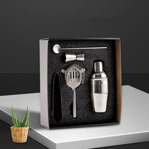 Ensemble de mélangeur de <span class=keywords><strong>Cocktail</strong></span>, Kit de barman, ensemble de <span class=keywords><strong>Shaker</strong></span> à Martini en acier inoxydable avec boîte cadeau - Product Image 4