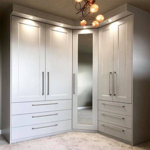 Armario Minimalista de Madera Maciza, Impermeable, Ahorra Espacio, Independiente, de Una Puerta, para Dormitorio Contemporáneo - Product Image 5