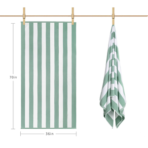 Serviette de plage en coton doux et épais avec logo personnalisé, impression sur mesure, grande serviette de bain et de piscine - Product Image 3
