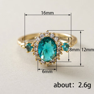 Anello con Design Floreale Ovale, Stile Creativo per Donne - Product Image 5