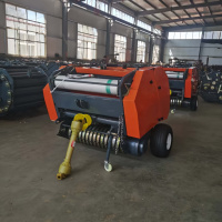 Mini presse à foin ronde Offre Spéciale tracteur agricole automatique à prise de force avec filet enveloppant l'équipement agricole supérieur